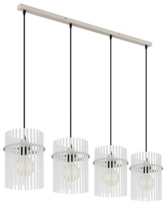 Globo 15698-4HB - Lampadario sospeso con cavo GORLEY 4xE27/60W/230V