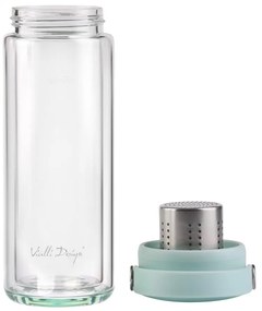 Bottiglia color menta in vetro 350 ml Fuori – Vialli Design