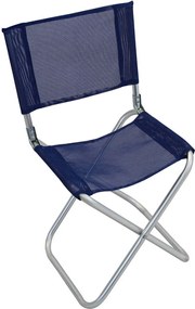 sgabello da spiaggia e campeggio pieghevole in alluminio e textilene con schienale cm 41 x 38 x 75 h