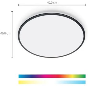 WiZ - LED RGBW Plafoniera dimmerabile RUNE LED/21W/230V Wi-Fi nero