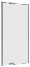 Porta doccia girevole Neo L 100 x H 200 x P 0.8 cm in vetro vetro senza finitura / trasparente profilo cromo