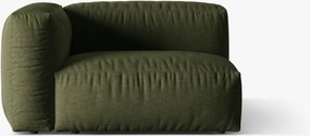 Modulo con bracciolo Martina in tessuto strutturato – 120x106 cm