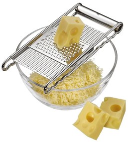 Grattugia in acciaio inox con 4 superfici intercambiabili Cromargan® Gourmet - WMF