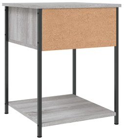 Comodini 2 pz Grigio Sonoma 44x45x58 cm in Legno Multistrato