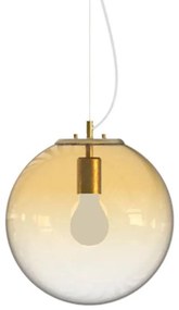Ideal Lux - Lampadario a sospensione con filo MAPA 1xE27/42W/230V diametro 30 cm oro/fumé