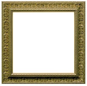 Specchio quadrato in legno oro 79 x 79 cm