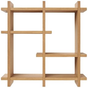 Mensola di colore naturale con effetto rovere con ripiani multipli 40 cm Olsberg – House Nordic