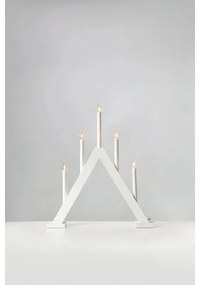 Markslöjd 706222 - Candelabro natalizio ARIELE 5xE10/3W/230V pino/bianco