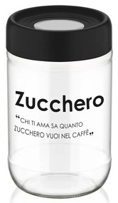 Barattolo zucchero in vetro 660 ml con scritta