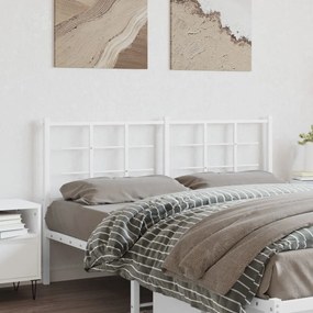 Testiera İn Metallo Bianco 150 Cm /