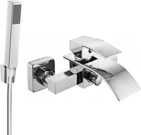 Mexen Aries R77 rubinetto per vasca da bagno con set doccia, cromo - 74483R77-00