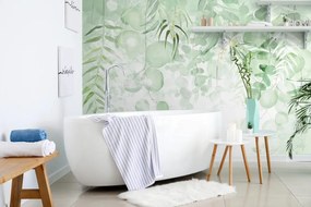 Carta da parati – Foglie Verdi Delicate