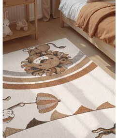 Tappeto per bambini crema 160x230 cm Roar like a Lion Rainbow Party - Villeroy&amp;Boch