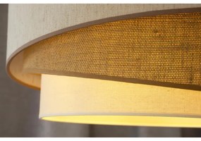 Duolla - Lampadario a plafone KOBO 1xE27/15W/230V diametro 45 cm beige/marrone/bianco