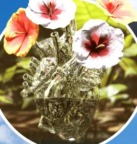 Seletti vaso love in bloom glass