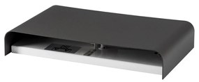 Nowodvorski Lighting Applique Haga, grigio scuro, metallo, larghezza 25 cm, G9