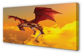 Quadro su tela Dragon Clouds Heaven 100x50 cm