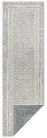 Runner da esterno verde e bianco Berlino, 80 x 250 cm - Ragami