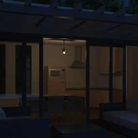 Philips 15386/30/16 - Lampadario a sospensione MYGARDEN CREEK 1xE27/60W/230V nero