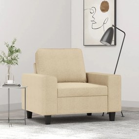 Poltrona Crema 60 Cm İn Tessuto /