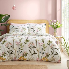 Biancheria da letto verde chiaro in cotone per letto matrimoniale 200x200 cm Exotic Floral – RHS