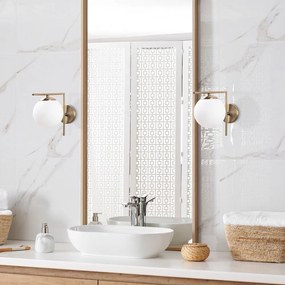 Lampada da parete bianca/dorata ø 15 cm Antique – Opviq lights