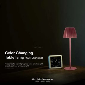 LED Lampada da tavolo ricaricabile dimmerabile LED/2,7W/5V 3000-6000K 1800 mAh marrone