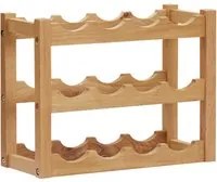 Cantinetta per 12 Bottiglie 47x21x36 cm in Legno Massello di Rovere cod mxl 48637