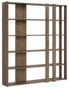 Libreria a parete in legno Noce 178x204h cm - KATO C