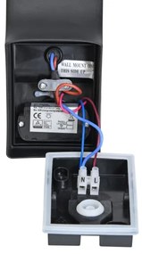 Brilagi - Lampada da parete LED esterna con sensore ARCELO LED/9W/230V IP44