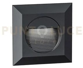 Ges2121n- segnapassi antracite a led in alluminio e vetro 4000k 108...