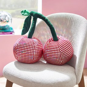 Cuscino decorativo in plush 25x30 cm Disco Cherries – Catherine Lansfield