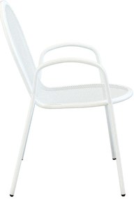 ROMANUS - set tavolo in metallo cm 60 x 60 x 72 h con 2 poltrone Maris