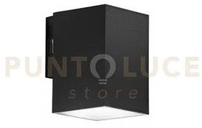Applique led polo nera quadrata 8w 980lm cct 3000k / 4000k ip65 7,8...