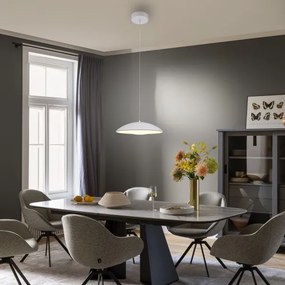 Schöner Wohnen 14606-16 - Lampada a sospensione dimmerabile LENTE LED/17W/230V Ø 40 cm bianca