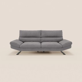Eclipse Divano dal design moderno 2 e 3 posti con schienali traslanti - piedini alti in elegante microfibra smacchiabile T11