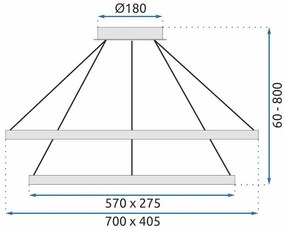 Lampada da soffitto LED APP771-3CP