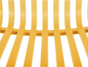 Sedia da pranzo gialla in plastica Glee – Leitmotiv