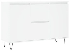 Credenza bianca 104x35x70 cm in legno multistrato