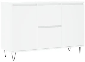 Credenza bianca 104x35x70 cm in legno multistrato