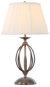 Lampada Da Scrivania Classica Artisan Acciaio Ottone Anticato 1 Luce E27