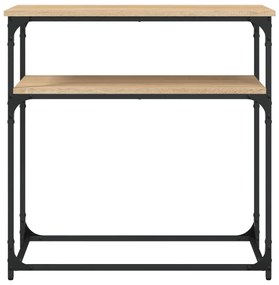 Tavolino consolle rovere sonoma 75x35,5x75cm legno multistrato