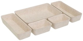 Set di organizer per cassetti in tessuto 5 pz – Casa Selección