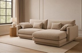 Divano angolare beige (angolo destro) Torino - Micadoni Home