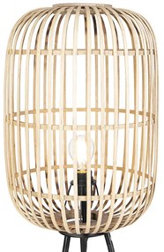 Lampada da terra rustica intelligente in rattan con WiFi A60 - Manila