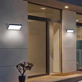 Brilagi-LED RGBW Applique da esterno TRIANGLE 1xE27/15W/230V antraciteIP65