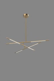 Lampadario a soffitto 6 luci tabular md18001070-6agld oro