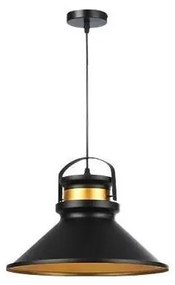 Lampadario a sospensione con filo TAO 1xE27/60W/230V diametro 37 cm nero