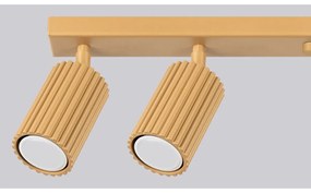 Faretto dorato 6,5x117 cm Gleam – Sollux