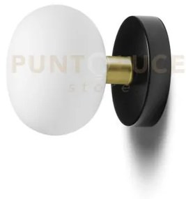 Mose lampada da parete o soffitto struttura nera particolari ottone...